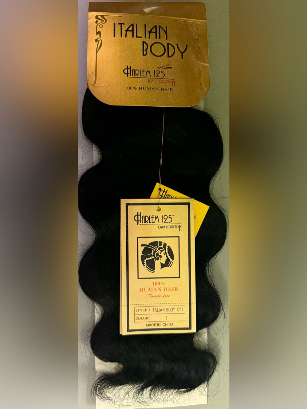 Harlem 125. 100% human hair. Italian body.